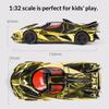 Симуляция 1/32 Apollo EVO Гальванизированная Сплавная Модель Автомобиля Разноцветные Спортивные Автомобили Украшения Звук и Свет Оттяжка Детские Игрушки