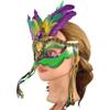 Party Supplies Carnival Mask Makeup Venice Masquerade Masks Queen Peacock Feather Mask  Women
