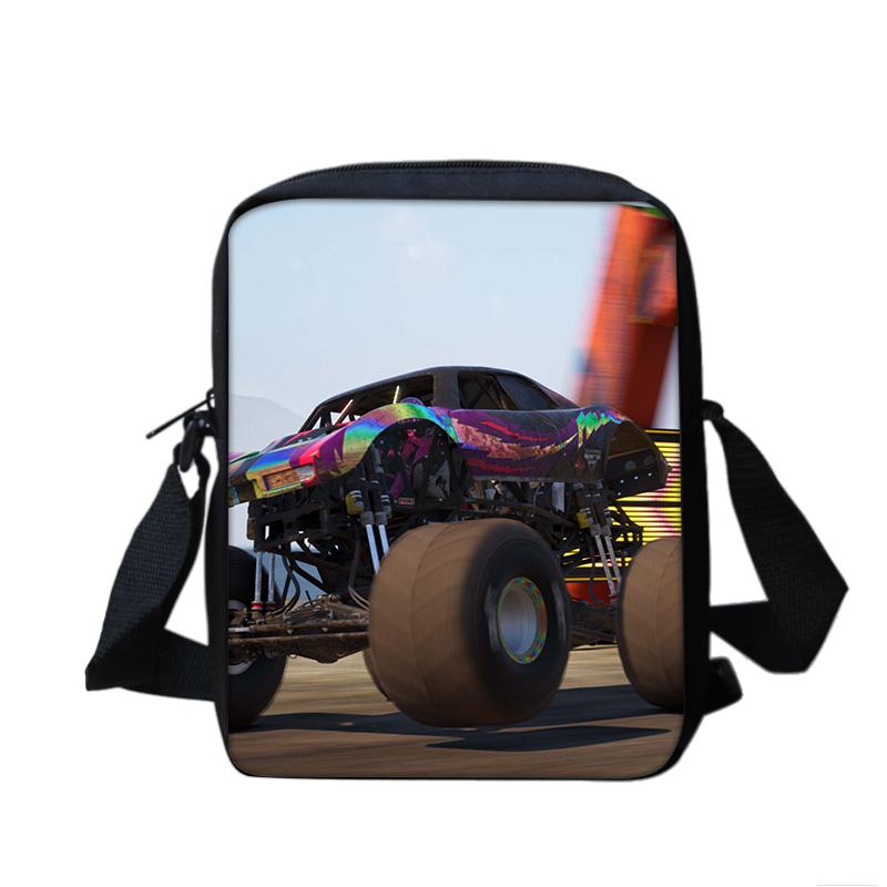 Сумка через плечо Monster Jam Универсальная с мультяшным принтом Лучший подарок для студентов, школьников и офисных работников