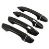 For Seat Ibiza 2018    Carbon Fiber Chrome Car Side Door Handle Cover Trim Sticker Styling
