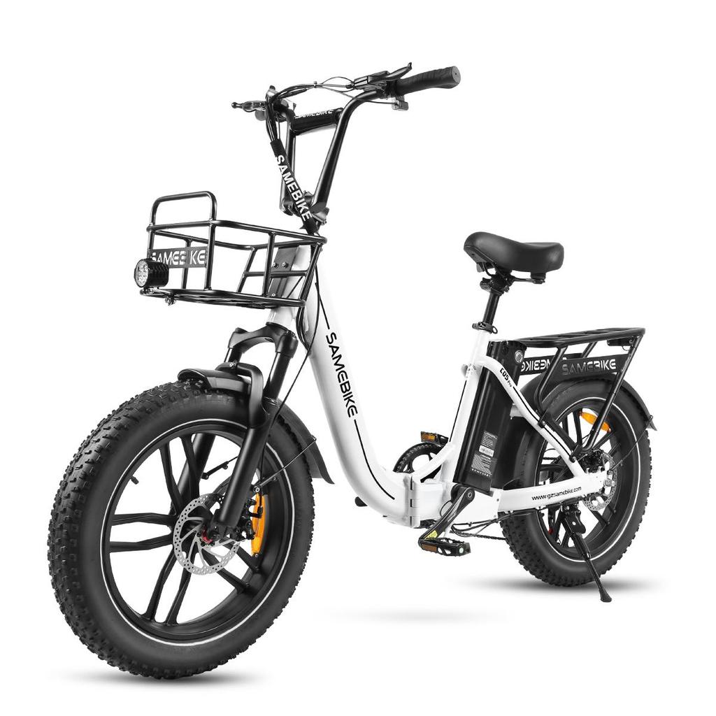 SAMEBIKE C05Pro Уличный складной электрический велосипед для поездок на работу 36В 13Ач Аккумулятор 7 Скоростей Алюминиевый сплав Низкая рама Складной 20-дюймовые Широкие шины Дорожный Электровелосипед