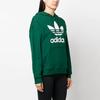 Adidas Женские толстовки с капюшоном и принтом логотипа на шнурке, темно-зеленые IB7433