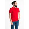 Мужская красная футболка с воротником-поло