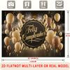 Spanish Feliz Cumplea?os, 1pc Polyester Party Backdrop Banner, Photo Booth Background, Wall Decor
