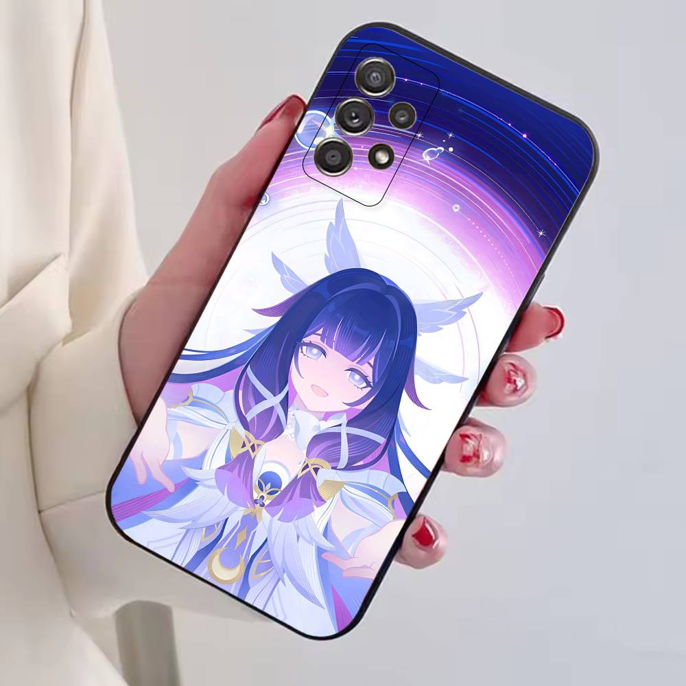 Чехол для телефона Genshin Impact Дамселетт Коломбина Для Samsung S25,S24,S21,S22,S23,S30,Ultra,S20,Plus,Fe, Мягкий силиконовый Черный чехол