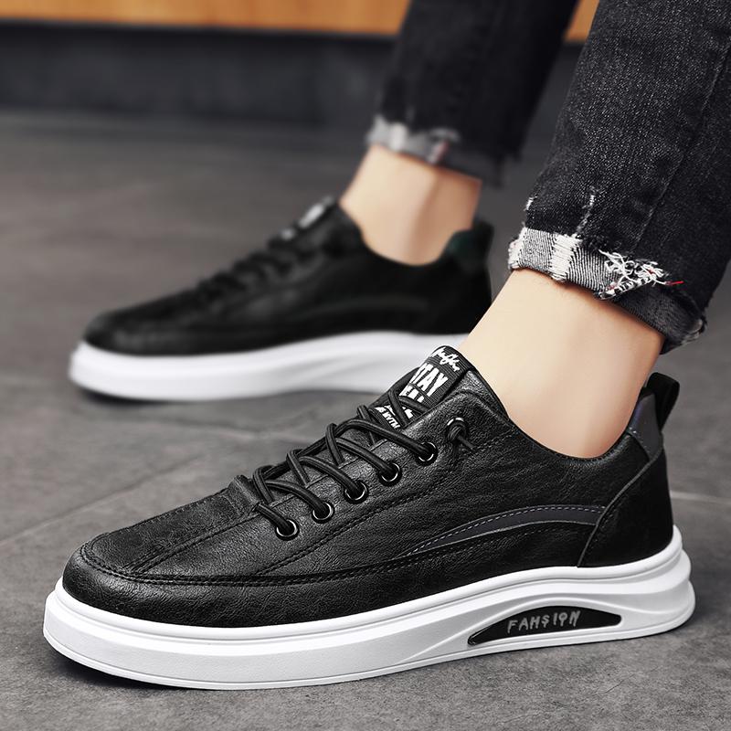 Повседневная спортивная обувь Мужская универсальная износостойкая мужская обувь Модная обувь для скейтбординга для мужчин Дорожная обувь Кожаная обувь для мужчин