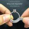 Invisible Ring Size Adjuster: Secure Fit for Loose Rings, Prevents Slipping Off