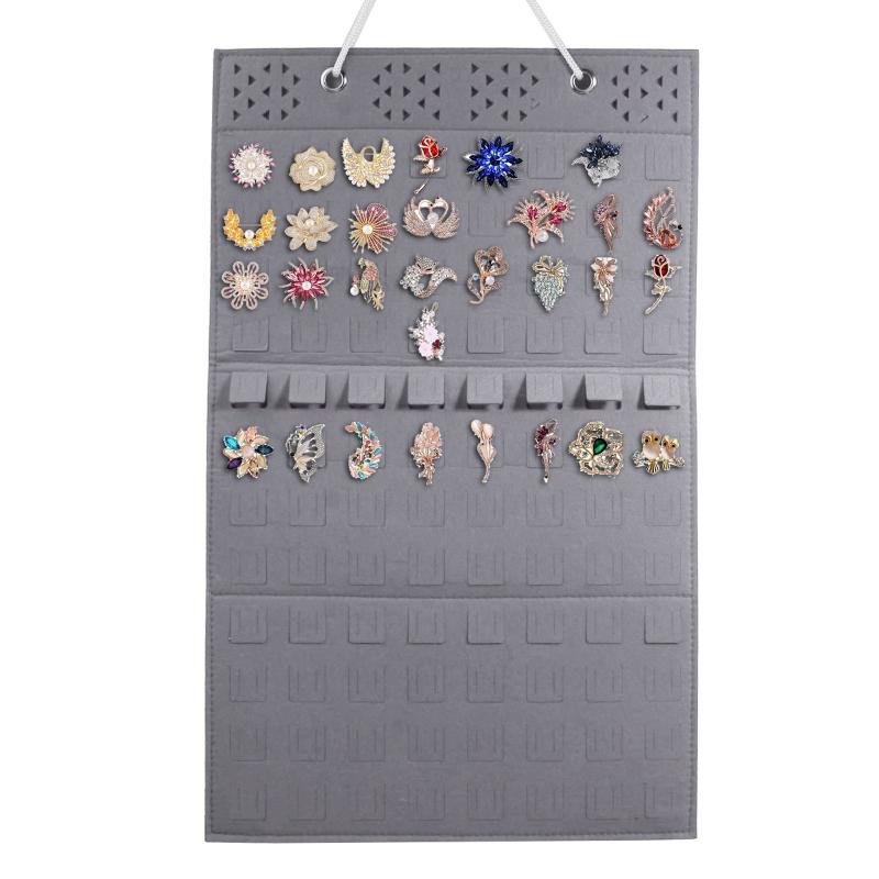 Wall Hanging Brooch Pin Display Organizer Enamel Pin Display and Brooch Collection Storage Holder for Women or Men