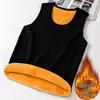 Men's Fleece-Lined Slim Fit Sleeveless Warm Vest Tank Top