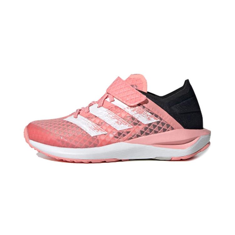 Adidas Rapidafaito Lightweight And Breathable Low top Kids' Running Shoes Black Pink Children Aged 3 7 Years Old EG0521