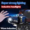 LED Sensor Headlamp Camping Search Light Rechargeable Powerful Head Lamp Front Lanterns Headlights 5 Styles Head Flashlight