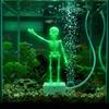 Air Pump Driven Dancing Skeleton Aquarium Bubbler Water Wiggling Skeleton Decor  Aquatic Products