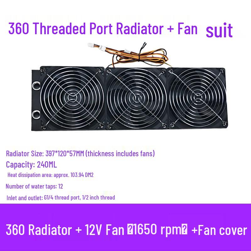Aluminum Water Cooling Radiator for Desktop PCs - Available in 80, 120, 240, 360, 480 Sizes