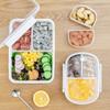 Коробка для ланча Bento с отделением для фруктов, пригодная для использования в микроволновой печи, переносная, герметичная, для работы и студентов, для свежего обеда