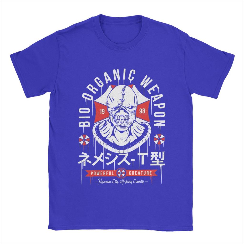 Men T-Shirts Bio Organic Weapon Residents Evils Novelty 100% Cotton Tees Short Sleeve T Shirts Round Neck Clothing Gift Idea