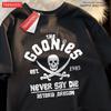 The Goonies Never Say Die T Shirts Men Women Comfortable Crewneck Tshirt Breathable Cotton T Shirts Street Loose Couple Clothing
