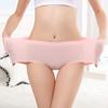 Plus Size Breathable Holes Panties Women Lingerie Solid Knickers Seamless Female Mid-rise Briefs