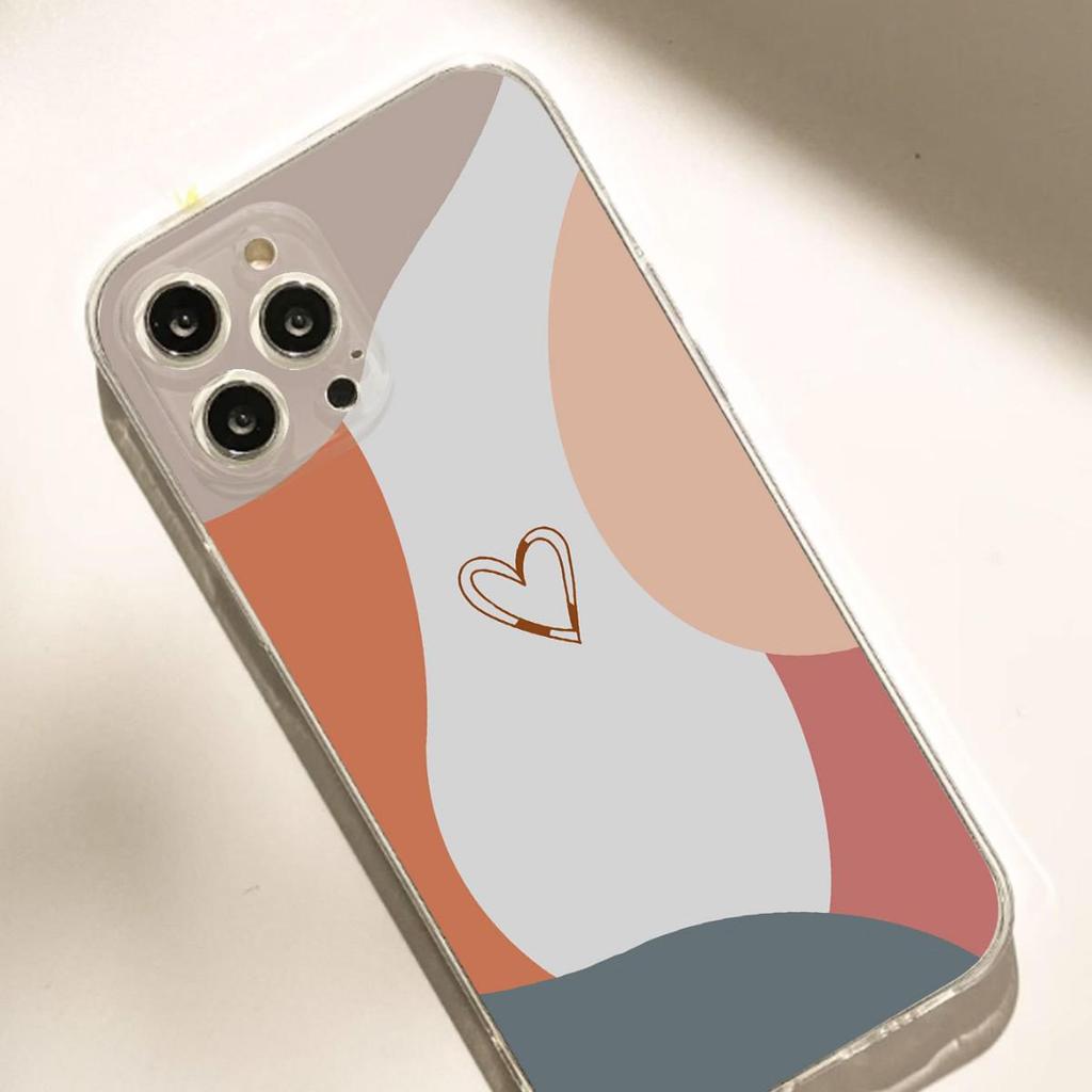 Color Block Shockproof Transparent Case for iPhone 14/15/16/17 Pro Max Series