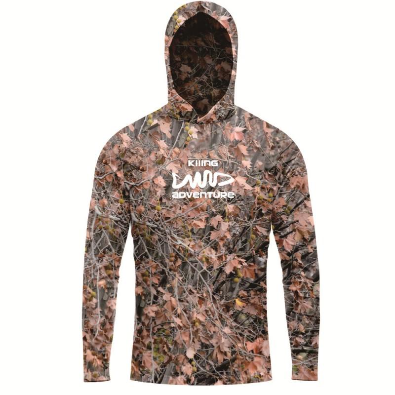 Mens Quick-Dry UV Protection Long Sleeve Hooded Fishing Shirt Lightweight Breathable Outdoor Angling Hiking Summer