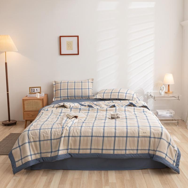 2024 Высококачественное японское весенне-летнее одеяло с кондиционером, односпальное летнее одеяло, летнее охлаждающее одеяло, многоцветное