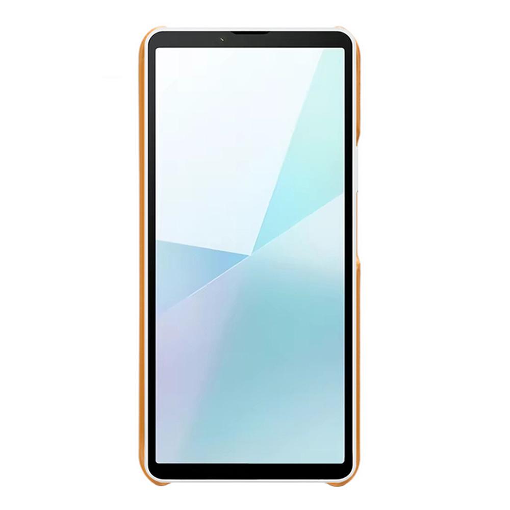 Для Sony Xperia 10 VI Чехол с кожаным покрытием PC Phone Cover Задняя крышка с двумя слотами для карт