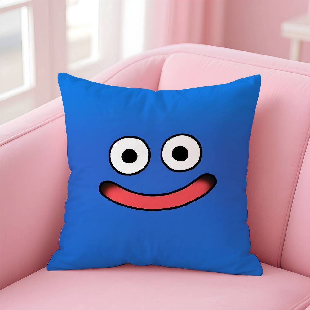 D-Dragon Quest Слайм Аниме Наволочка Противопылевая Наволочка Невидимая Молния Шелковистый Короткий Плюш Чехол на Подушку для Дивана