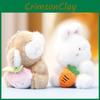 Monkey And Rabbit Plush Keychain With Carrot Peach Design For Girls Gift And Collectible Fun