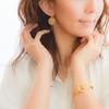 [Naot Jewelry] Женское колье с кубическим цирконием, золотое колье-круг с кубическим цирконием