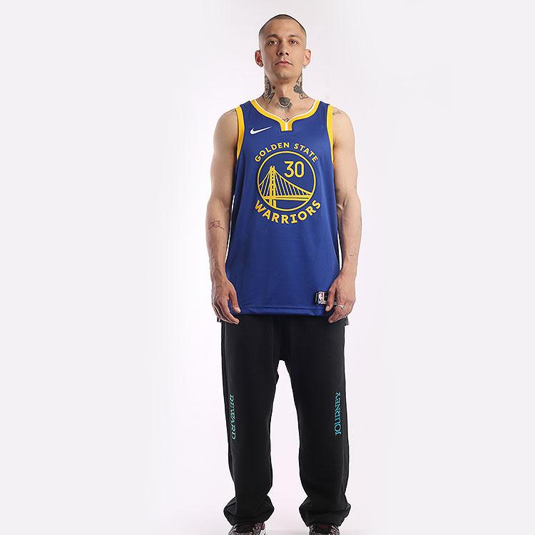 Nike Футболка NBA Golden State Warriors Stephen Curry Icon Edition Dri-FIT, синяя/белая/желтая, унисекс, уличная одежда DN2005-401