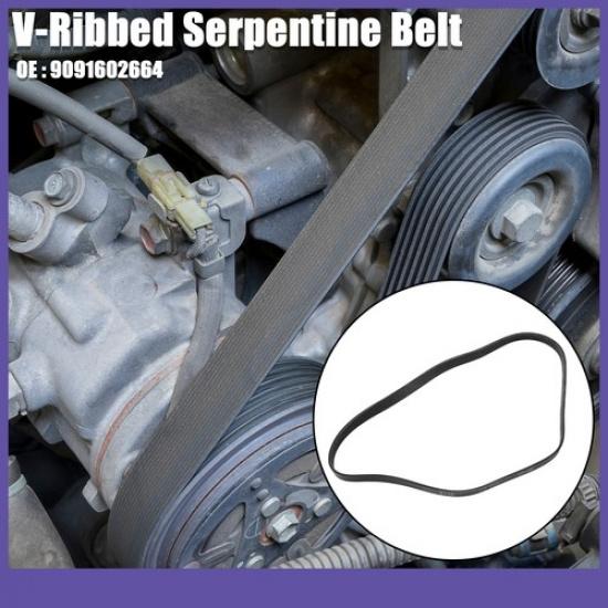 Car Engine Multi V-Ribbed Serpentine Drive Belt Single for Toyota Corolla