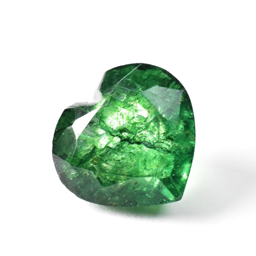 Natural Green Emerald Loose Gemstone Heart Cut 8.45 ct Colombian for Jewelry Making and Crafts
