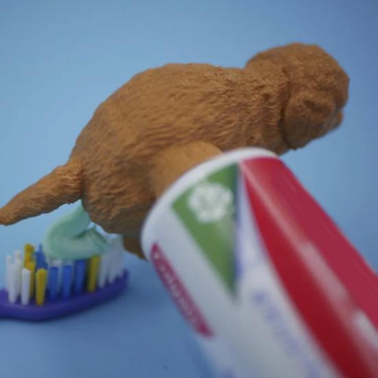 Насадка на зубную пасту для какающей собаки, забавный колпачок для зубной пасты, дозатор зубной пасты для щенков, выдавливатель зубной пасты, кляп, подарок для друзей