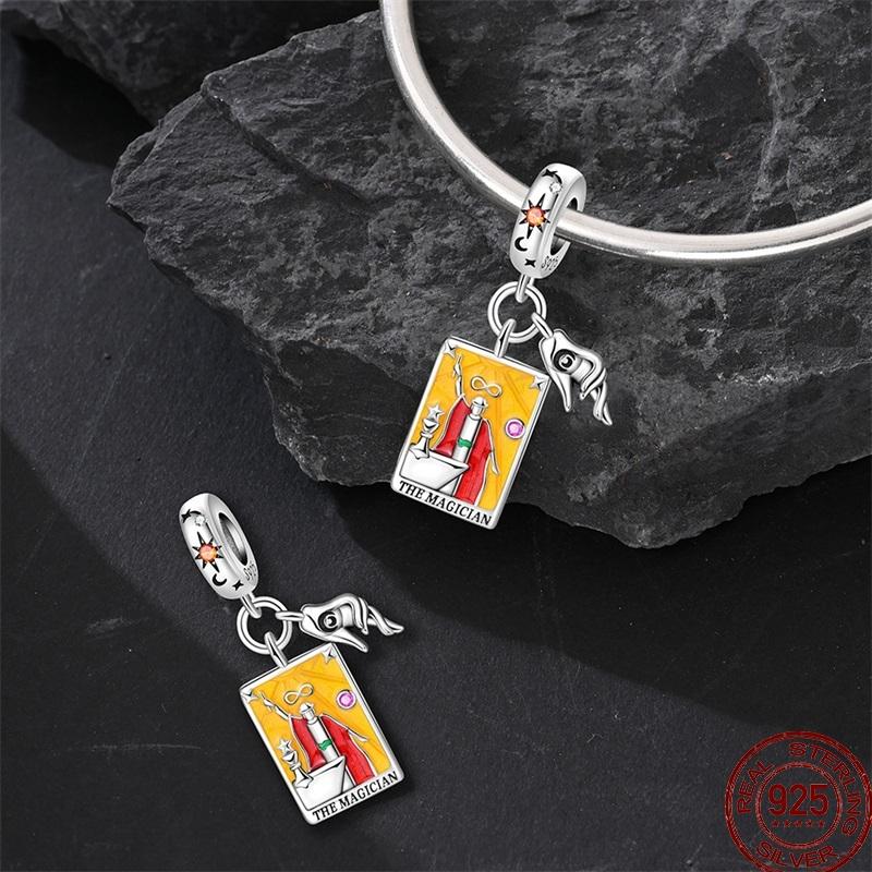 Шармы Медь Карта Таро Дьявол Отшельник Колесо Фортуны Солнце Звезда Подвеска Подходит для Браслетов Ожерелья DIY Ювелирные изделия