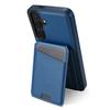 Чехол для Samsung Galaxy S24, совместимый с MagSafe, съемный держатель для карт, подставка, кожаная задняя крышка для телефона