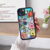 Мультяшный Милый S-Губка Боб Аниме Чехол для Телефона Для IPhone 17 16 15 14 13 12 11 Air Plus Pro Max Мягкая Задняя Крышка