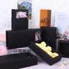 8 шт. Черная коробка-ящик, подарочные коробки из крафт-бумаги, мини-коробки для поделок, картонные коробки, складные коробки для угощений, прямоугольная подарочная упаковочная коробка для поделок, бизнеса, свадьбы