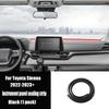 Car center console dashboard sealing strip noise reduction and sound ulation For Toyota Sienna XL40   2024 2025