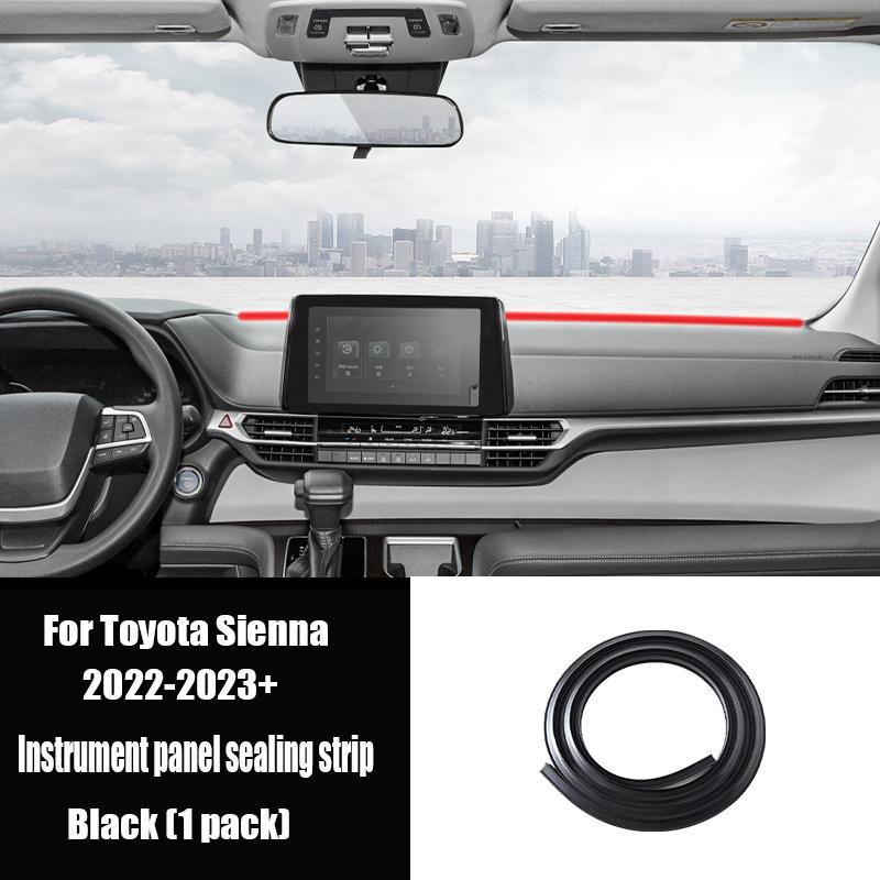 Car center console dashboard sealing strip noise reduction and sound ulation For Toyota Sienna XL40 2024 2025