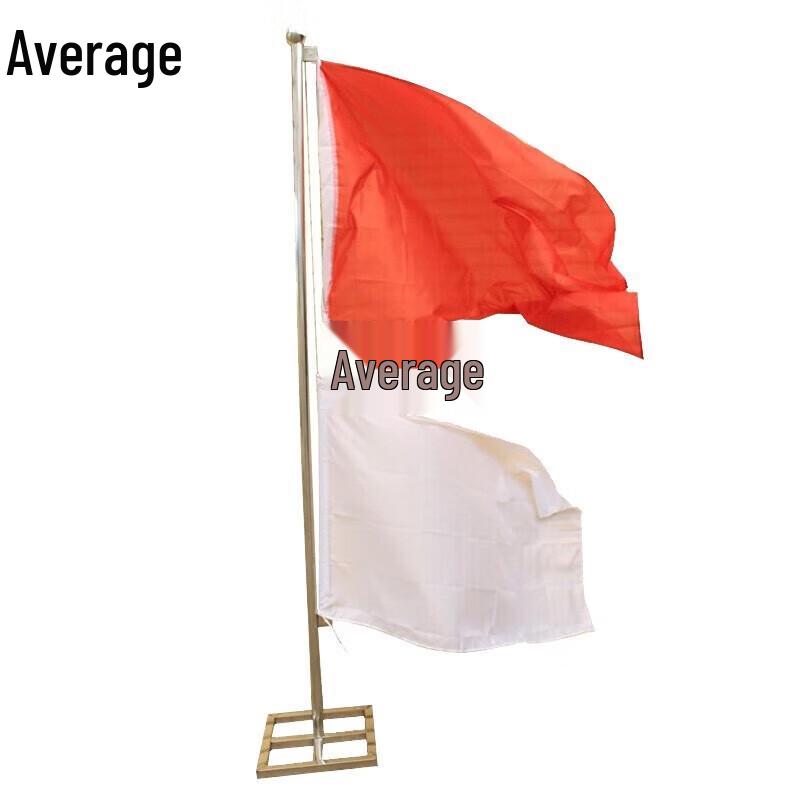 3m Red & White Outdoor Signal Flag Set