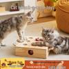Interactive Solid Wood Cat Whack-a-Mole Toy for Pets and Children