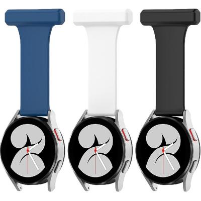 Силиконовые часы-брелок для медсестры с булавкой-брошью, совместимые с ремешком для часов Samsung Galaxy Watch 4, для медсестер, врачей, медицинских работников, фельдшеров, замена