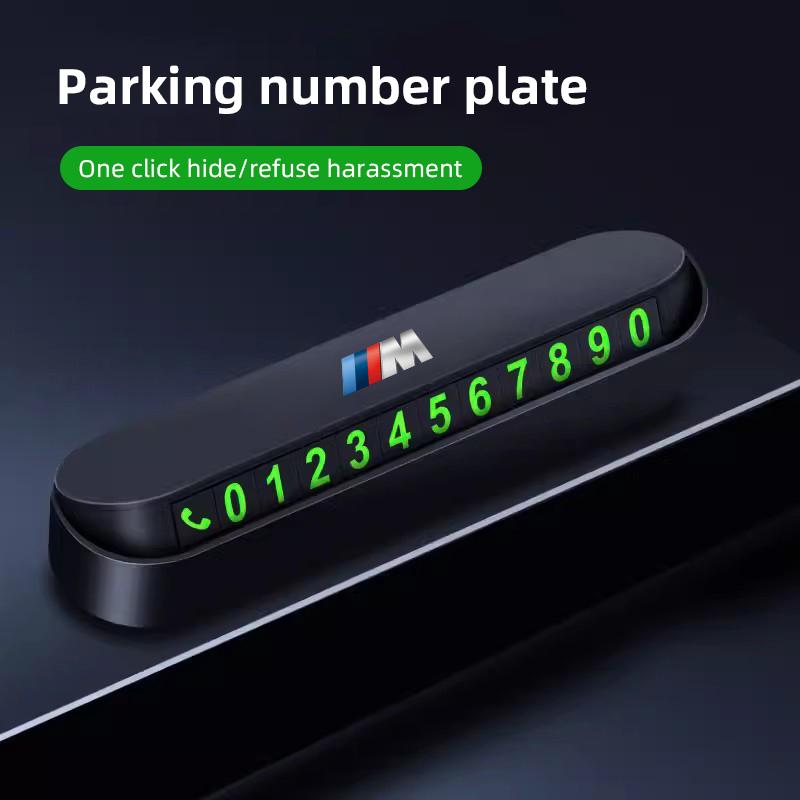 BEKV7 Temporary Parking Contact Number Plate Move Car Contact Card Sticker For BMW X1 X3 X4 X5 E46 E90 F20 E60 E39 F10 M1 M2 M3 M5 M6