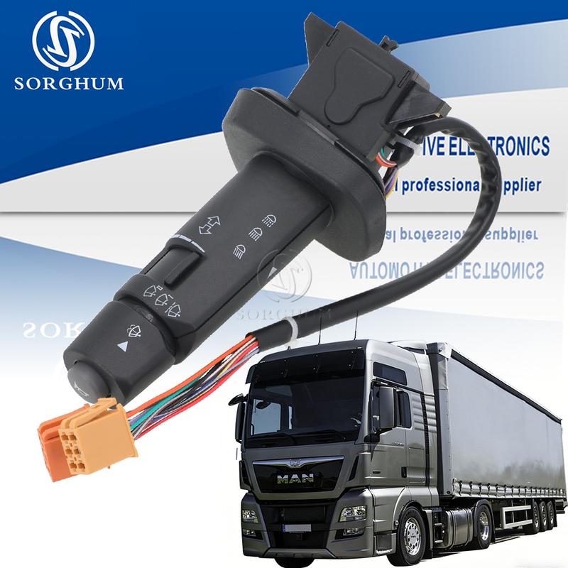 Переключатель подрулевой для MAN TGS TGX TGA TGL LIONS CITY Автобус Neoplan Переключатель фар стеклоочистителя 81255090194 81255090191