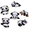9 Pcs Cute Panda Embroidered Patches  Panda Iron On Patches Jackets Delicate  Women