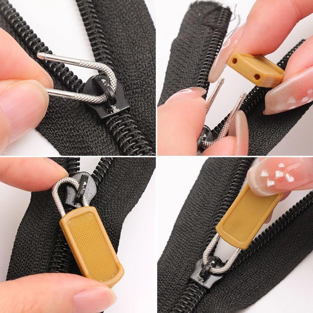 5Pcs Craft Metal Zipper Head Repair Kits for Luggage Purse Bags Clothes