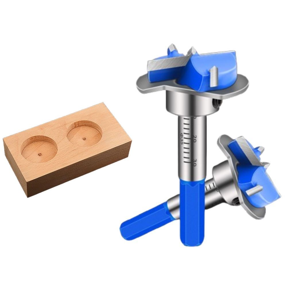 Drilling Furniture Forstner Bit Positioning Hinge Jig Durable Hinge Hole Opener Carpenter