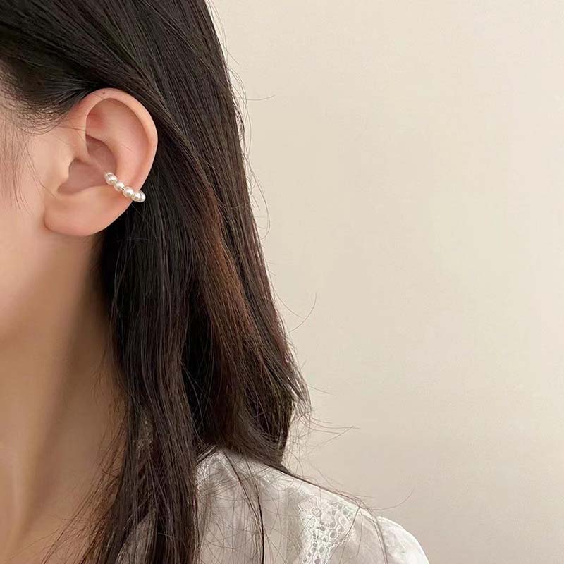 Милые серьги-кольца с жемчугом, серьги в нишевом стиле, клипсы для козелка, пара универсальных серег