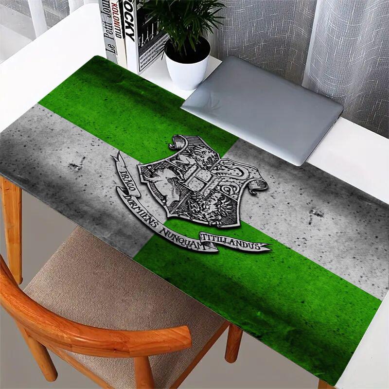 1pc Hogwarts Crest Green and Silver Computer Pad with Vibrant Print, Mouse Pads for Desk 113