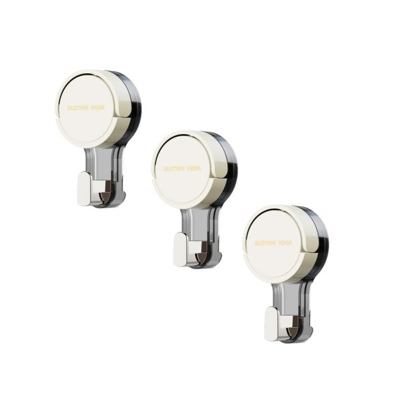 1-3 шт. Крючок на присоске Многоразовый Сильный Вакуумный Крючки на присоске для ванной комнаты Водонепроницаемая Вешалка для полотенец Вешалка для одежды Крючок Аксессуар