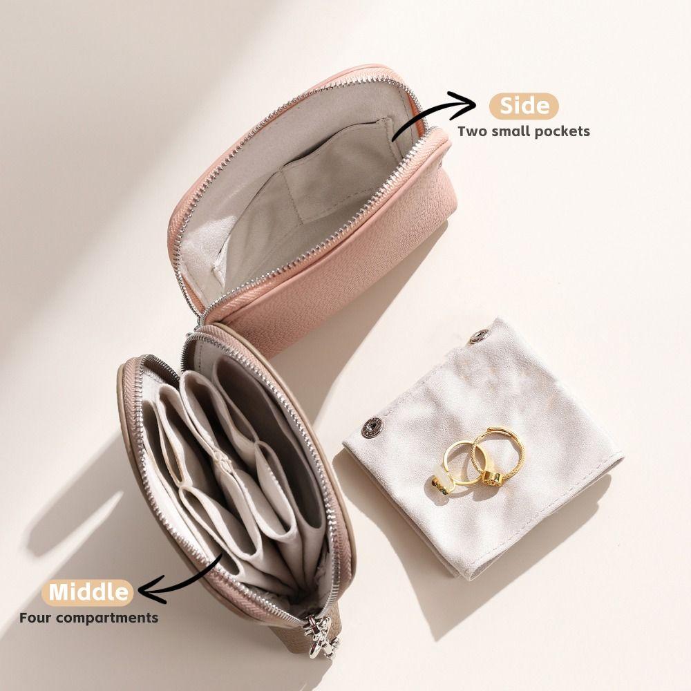 Elegant Bracelet Display Pouch Anti-lost Design Portable Jewelry Organizer Ring Pendant